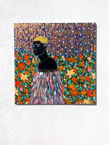 Original Art Deco Outer Space Paintings by Yermine Richardson