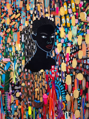 Original Installation Art Women Paintings by Yermine Richardson