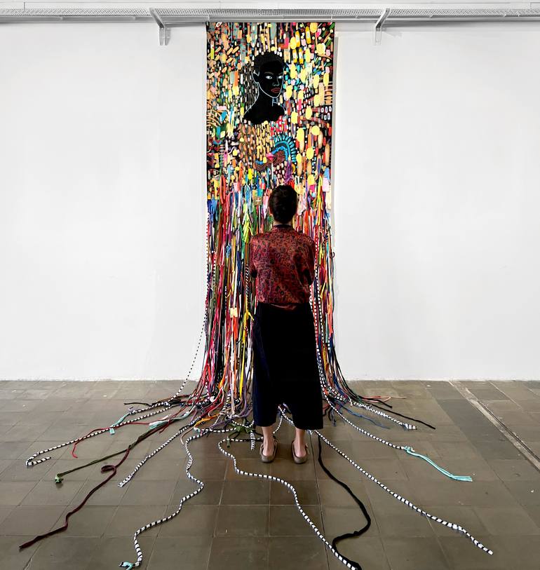 Original Installation Art Women Painting by Yermine Richardson