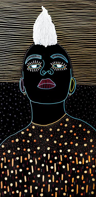 Saatchi Art Artist Yermine Richardson; Painting, “Galaxia Caribeña X” #art