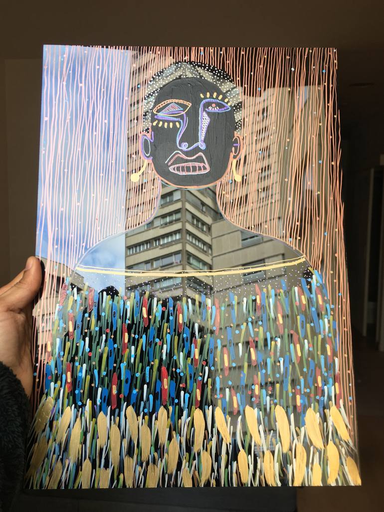 Original Modernism Women Painting by Yermine Richardson