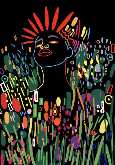 Saatchi Art Artist Yermine Richardson; Printmaking, “We come in peace - Limited Edition of 10” #art