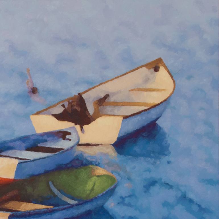 Original Expressionism Boat Painting by Sydney Hall