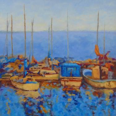 Print of Modern Boat Paintings by Sydney Hall