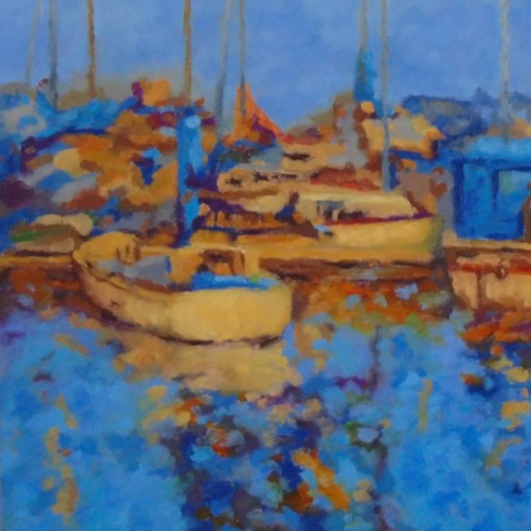 Original Modern Boat Painting by Sydney Hall