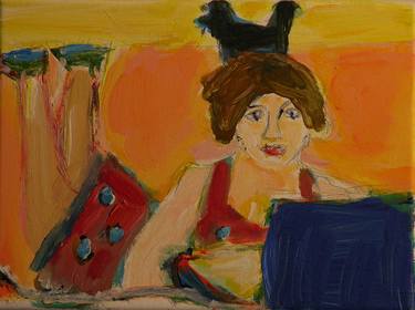 Original Expressionism Women Paintings by Anna Weichselbauner