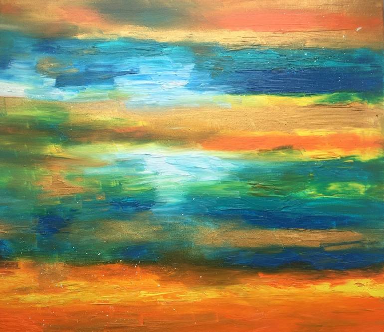 The Sunrise Painting by O Anagma | Saatchi Art