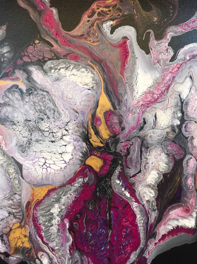 Original Abstract Floral Painting by Natalia Kutova