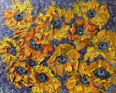 Original Abstract Floral Paintings by Natalia Kutova