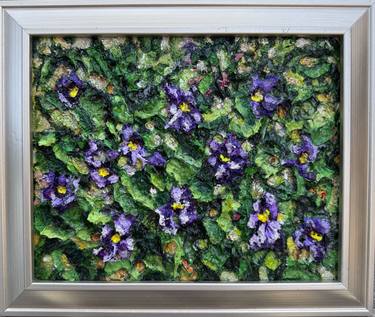 Original Art Deco Floral Painting by Natalia Kutova