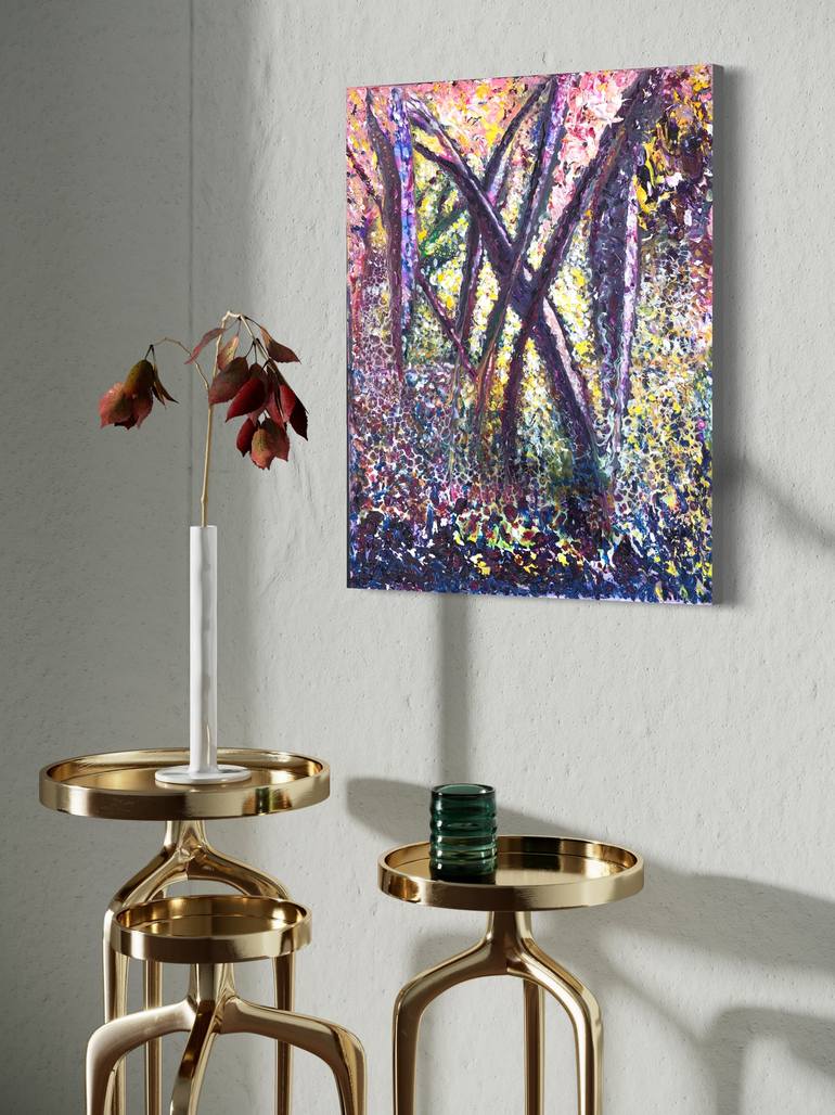 Original Impressionism Abstract Painting by Natalia Kutova