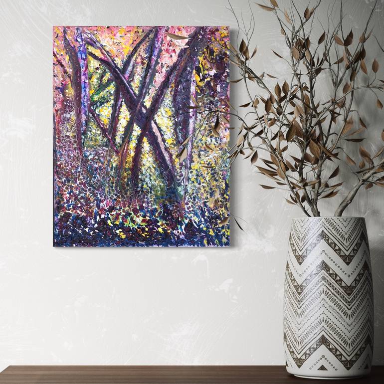 Original Impressionism Abstract Painting by Natalia Kutova