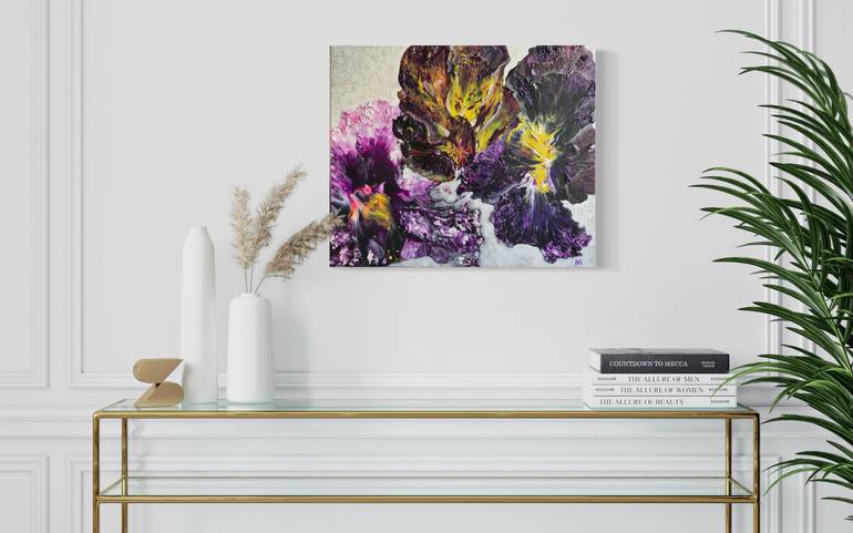 Original Abstract Floral Painting by Natalia Kutova