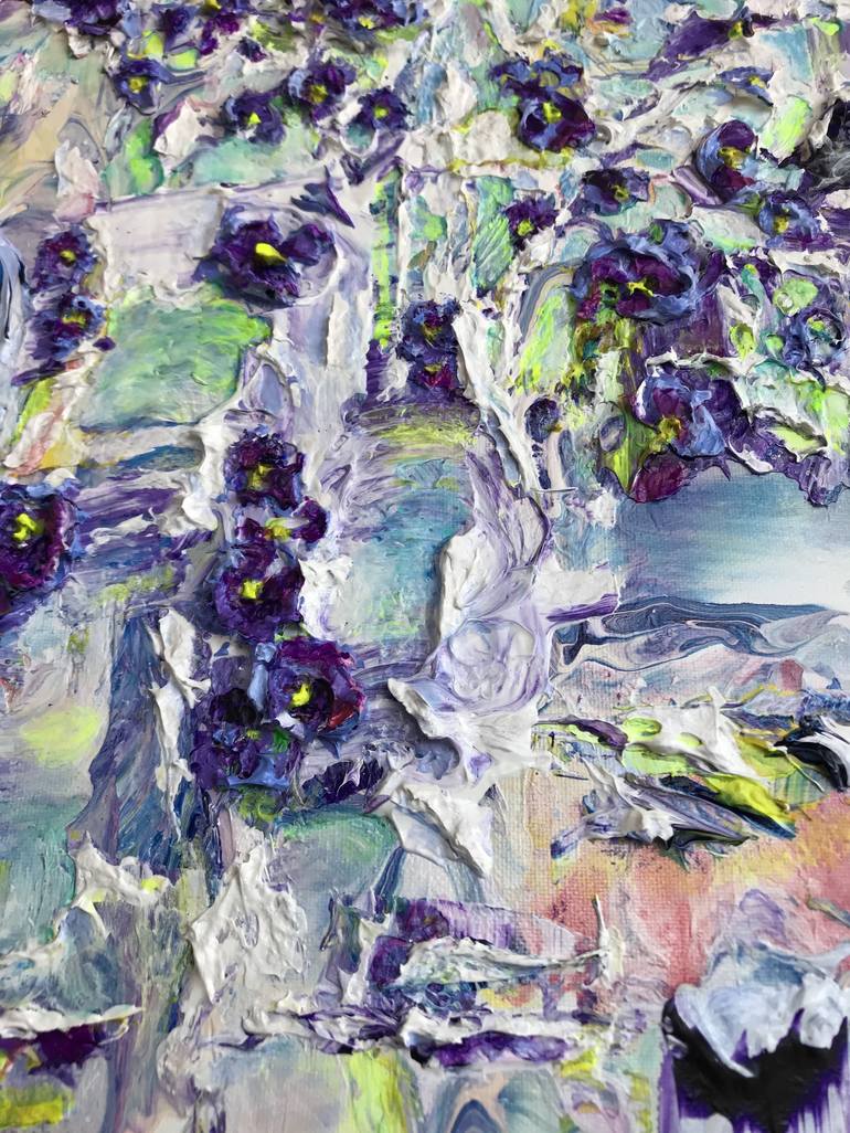 Original Abstract flowers Abstract Painting by Natalia Kutova