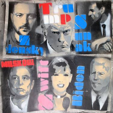 Original Pop Art Celebrity Paintings by Juan Sly