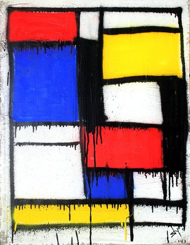 Original Street Art Abstract Painting by Juan Sly