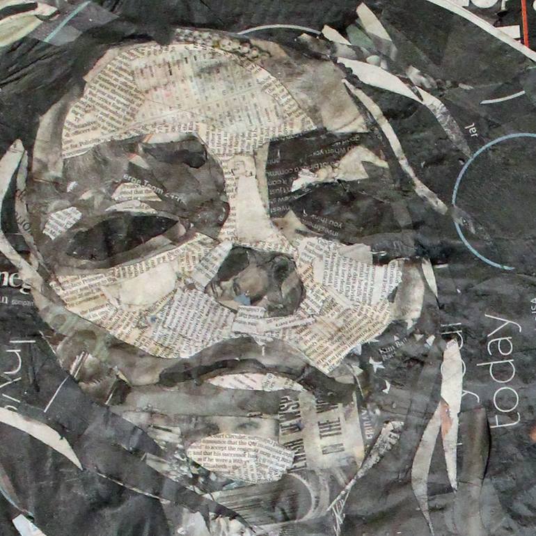 Original Abstract Body Collage by Juan Sly