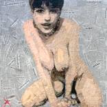 The Financial Times nude 2. by Juan Sly