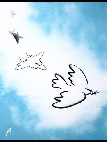 Dogfight dove (on plain paper). thumb