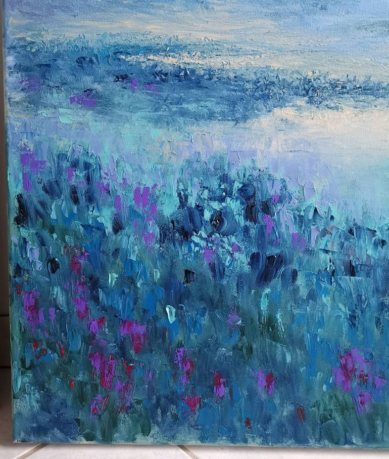 Original Impressionism Landscape Painting by Elena Mosurak