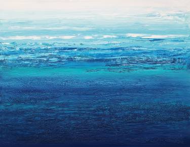 Original Abstract Expressionism Seascape Paintings by Elena Mosurak