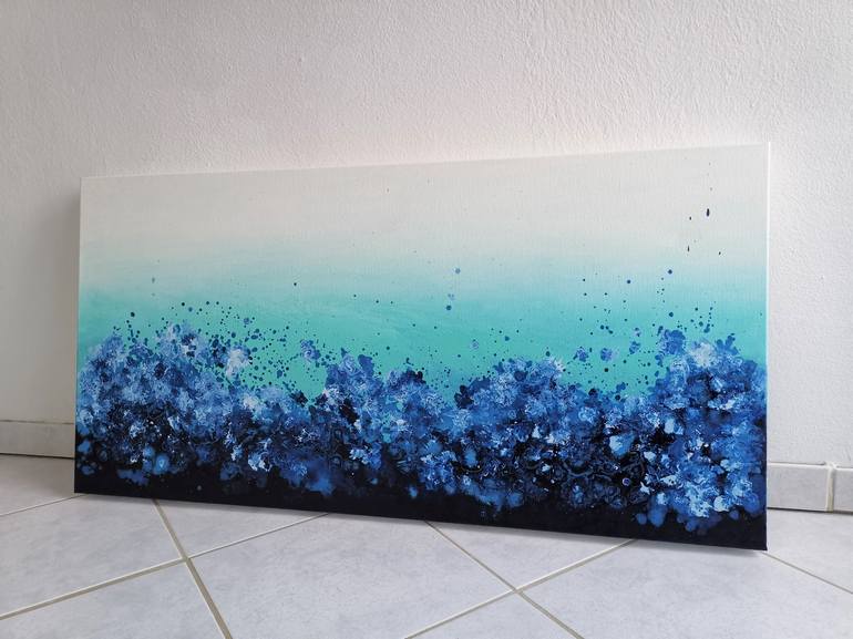 Original Abstract Seascape Painting by Elena Mosurak