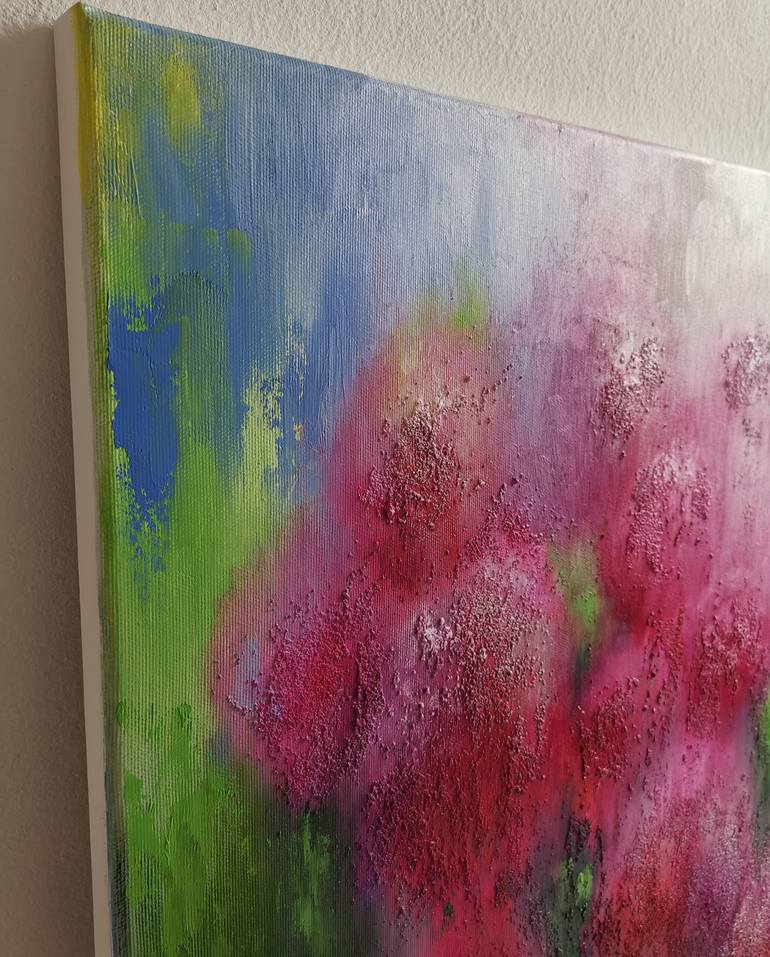 Original Impressionism Floral Painting by Elena Mosurak