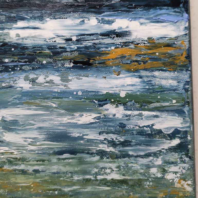 Original Abstract Expressionism Abstract Painting by Elena Mosurak