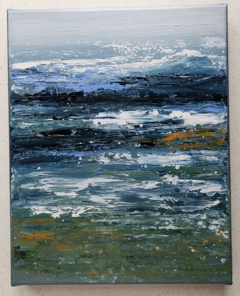 Original Abstract Expressionism Abstract Painting by Elena Mosurak