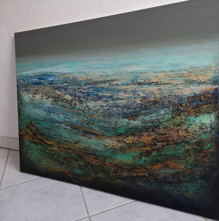 Original Impressionism Abstract Painting by Elena Mosurak