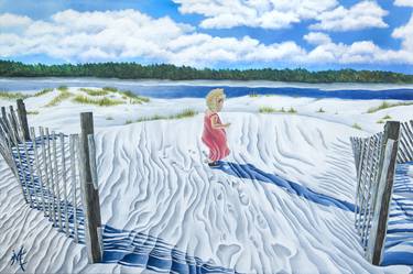 Print of Fine Art Beach Paintings by Marie Dannyelle