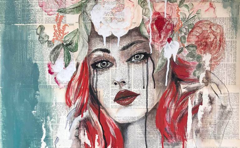 Original Modernism People Painting by Sophie Pola