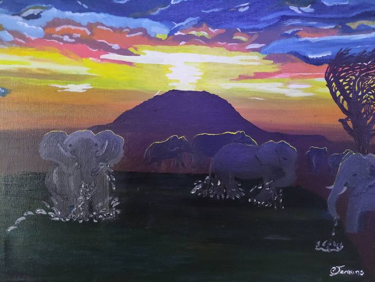 Print of Figurative Landscape Paintings by Caroline Jenkins