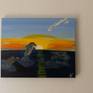 Dolphins at sunrise Painting on the wall