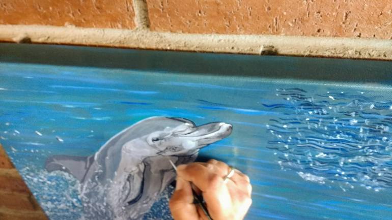 Original Figurative Animal Painting by Caroline Jenkins