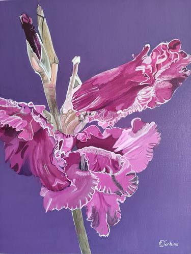 Print of Figurative Floral Paintings by Caroline Jenkins