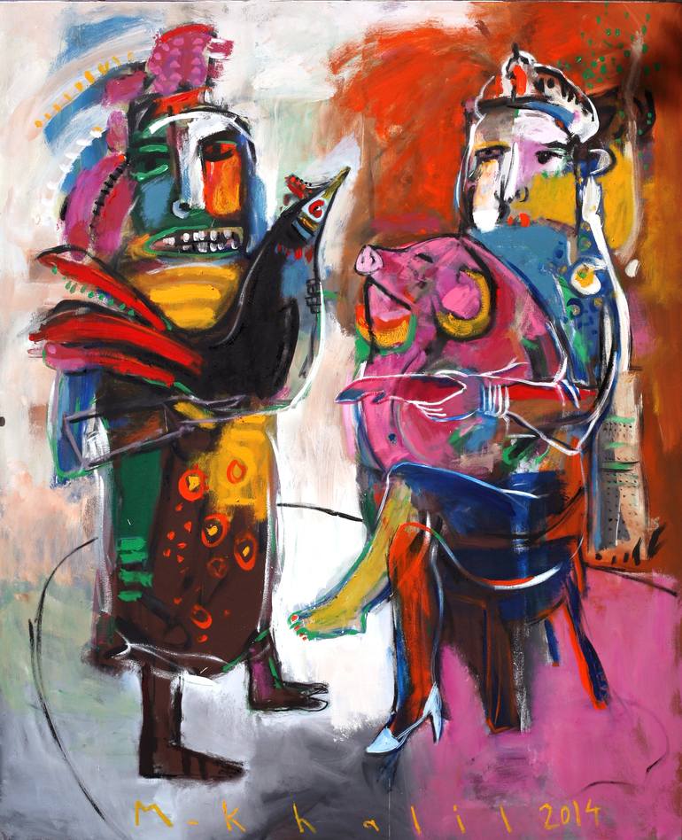 The Man and the women Painting by mohamed khalil | Saatchi Art