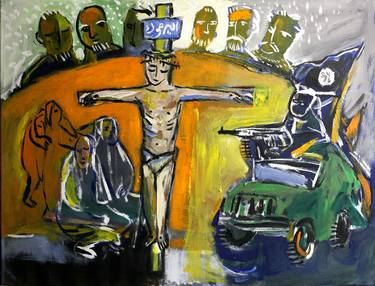 Print of Expressionism Politics Paintings by mohamed khalil