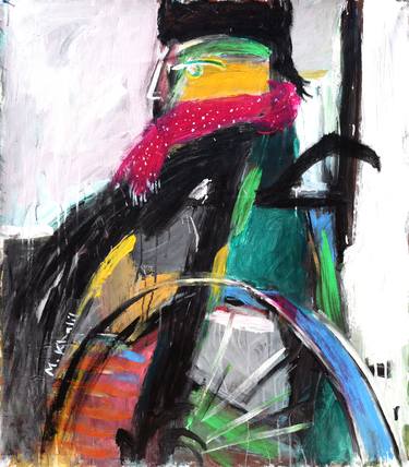 Man In A Wheelchair 2 Painting By Mohamed Khalil Saatchi Art