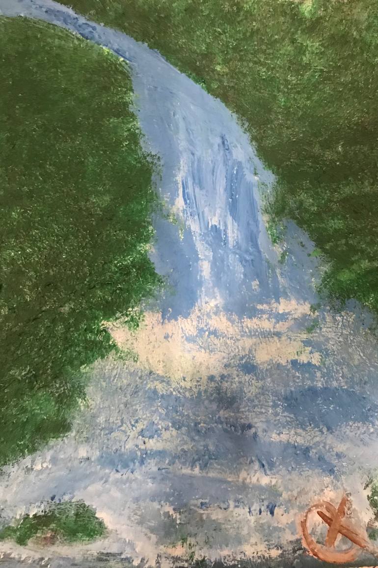 Flowing Water Painting By Patrick Thackeray Saatchi Art