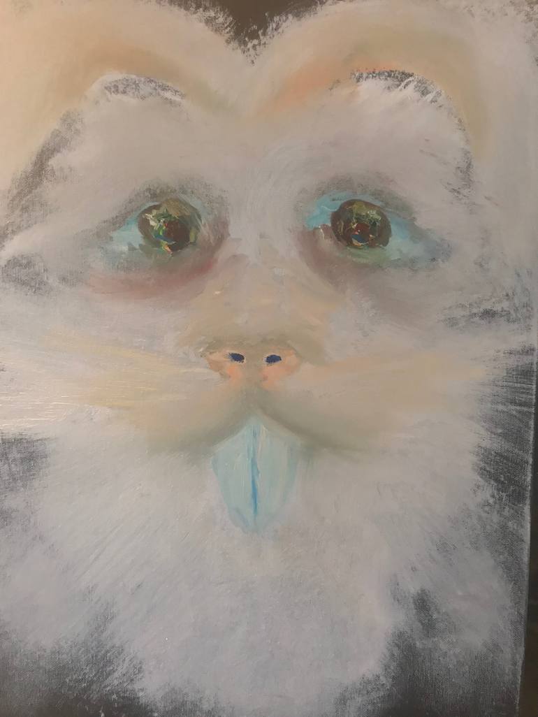 Sad Rabbit Painting by Patrick Thackeray | Saatchi Art