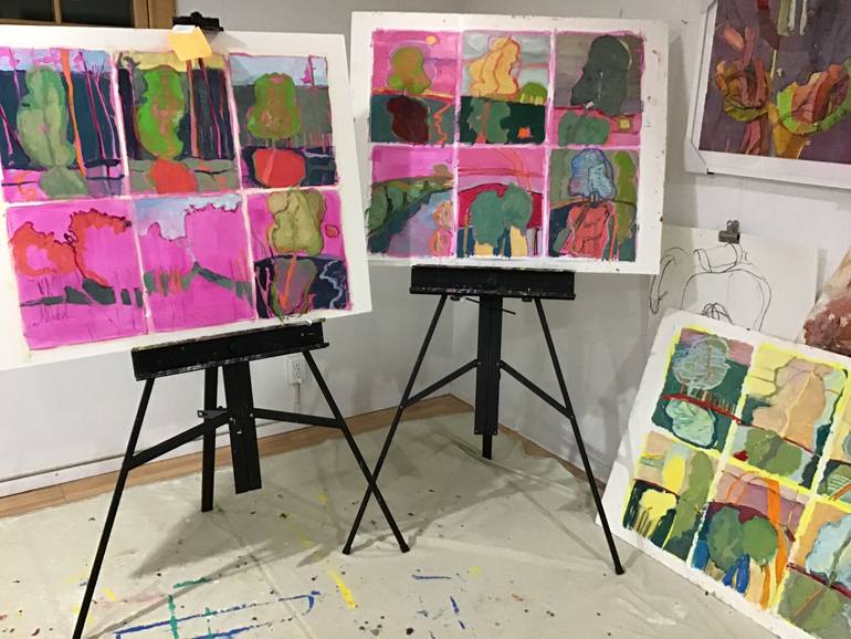 Original Abstract Painting by Jill Parry