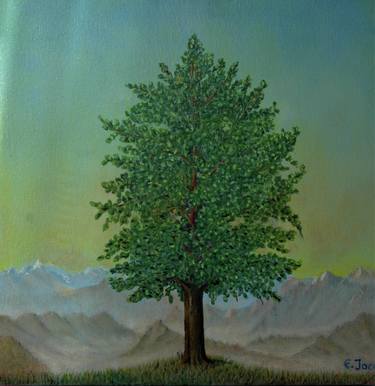 Original Tree Painting by Elsa Jacob Moosbrugger