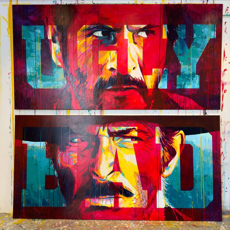 Original Abstract Pop Culture/Celebrity Painting by Allan Buch