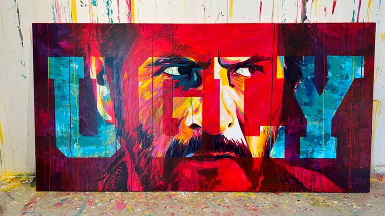 Original Abstract Pop Culture/Celebrity Painting by Allan Buch