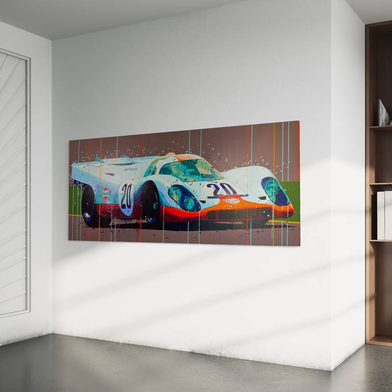 Original Figurative Sports Painting by Allan Buch
