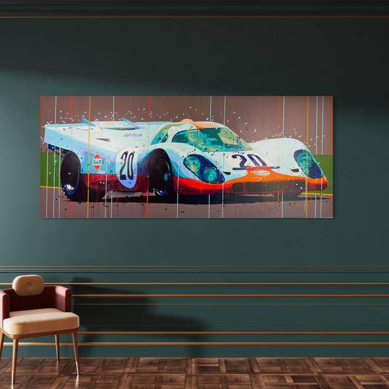Original Figurative Sports Painting by Allan Buch