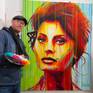 Sophia Loren painting