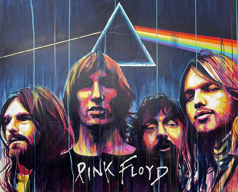 Pink Floyd Painting Painting by Allan Buch