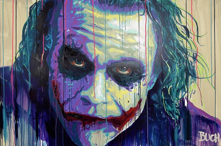 Joker Painting Painting by Allan Buch | Saatchi Art